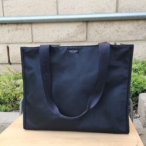 Kate Spade Black Nylon Tote Bag
